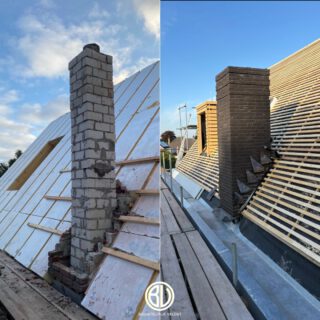 De schoorsteen heeft een nieuw jasje gekregen! 🧥Binnenkort volgt nog de afwerking met een schoorsteenkap.

Daarnaast hebben we het complete dak vernieuwd met geïsoleerde dakplaten, nieuw lattenwerk en leipannen. Oftewel weer helemaal klaar voor de toekomst! 🏡

#bouwbedrijf #veldhoven #schoorsteenrenovatie